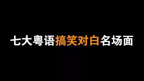 粤语搞笑词,爆笑词句大集合